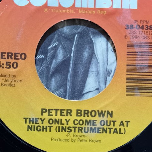 Peter Brown They Only Come Out At Night vinyl used 45 RPM