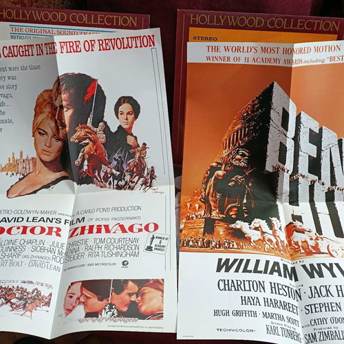 Soundtracks of classic Hollywood movies, pack of 6, new