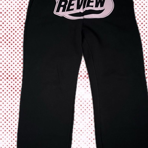 Review sweatpants like new, black and pink, size M
