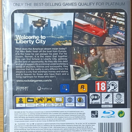 Grand Theft Auto IV PS3 used