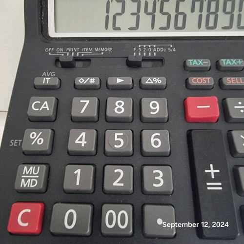 Casio Αριθμομηχανή HR150Tec 12 ψηφίων σαν καινούργιο σε μαύρο