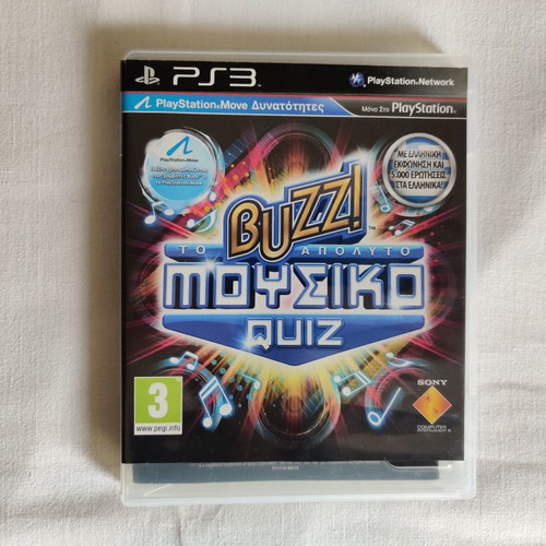 Παιχνίδι Buzz Μουσικό Quiz PS3 μεταχειρισμένο για PlayStation 3