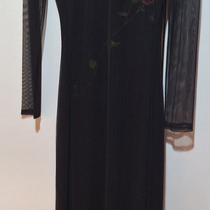 Bill Cost dress with bead embroidery black, like new, size S/M