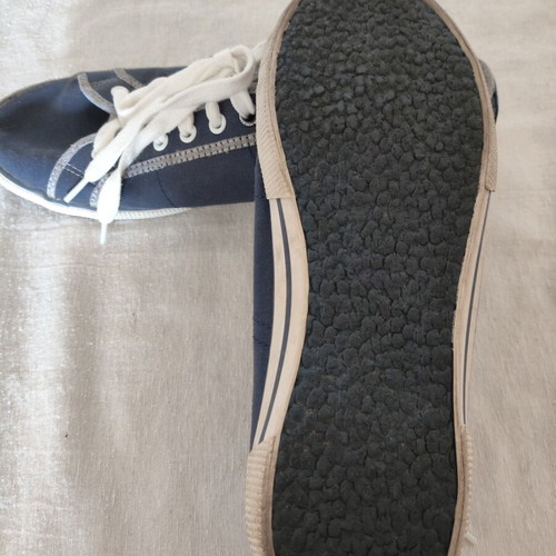 Pepe Jeans men's sneakers navy blue canvas size 43 like new