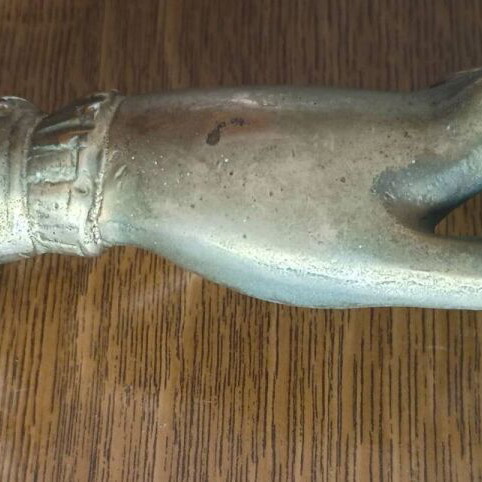 Bronze door knocker used, solid