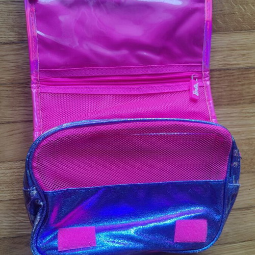 Barbie toiletry bag like new, pink and purple