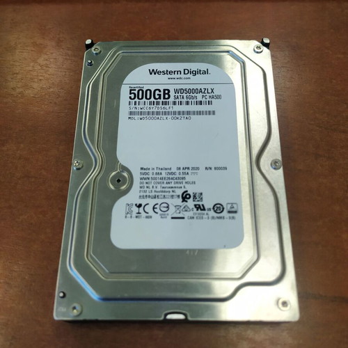 Western Digital WD Blue 500GB HDD used with reallocated sectors