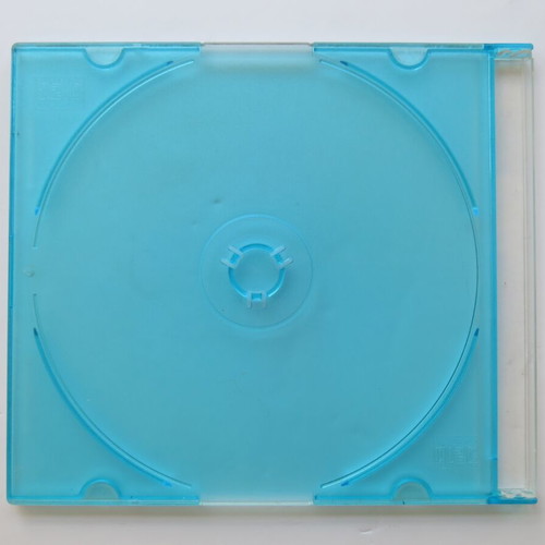 CD/DVD slim case single turquoise new