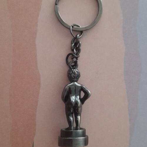 Brussels keychain, silver