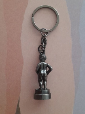 Brussels keychain, silver