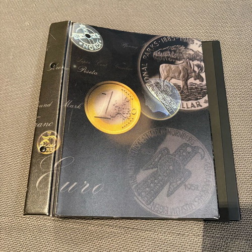 Coin collection folder euro used