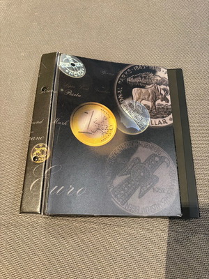 Coin collection folder euro used