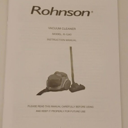 Ηλεκτρική σκούπα Rohnson R-1245 σαν καινούργιο με κάδο 3 lt, 800 W