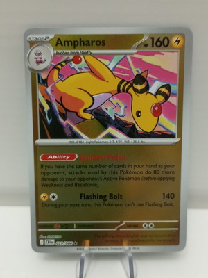 Κάρτα Pokémon Ampharos 029/086 Chaos Rising σπάνια Reverse Holo σαν καινούργιο