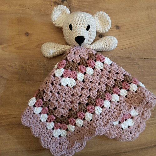 Handmade Amigurumi Lovey Mouse new, 100% Cotton