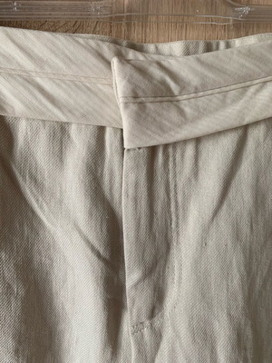 Linen thick pants new Zara white