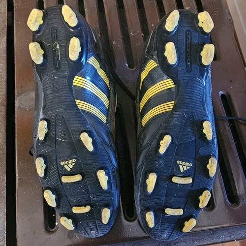 Adidas Predator (2011) μεταχειρισμένα ποδοσφαιρικά παπούτσια μέγεθος 46.5 μαύρο και κίτρινο
