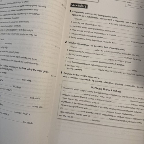 Burlington Mindset B1 Test Book used, English