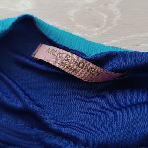 Milk and honey dress blue size M like new