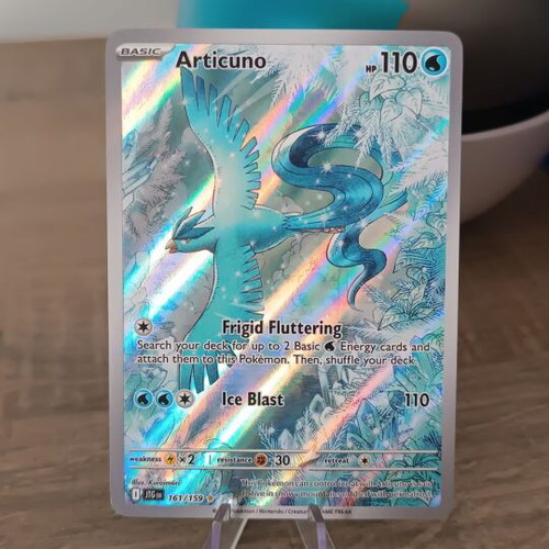 Articuno Illustration Rare 161/159 Journey Together Pokémon TCG near mint