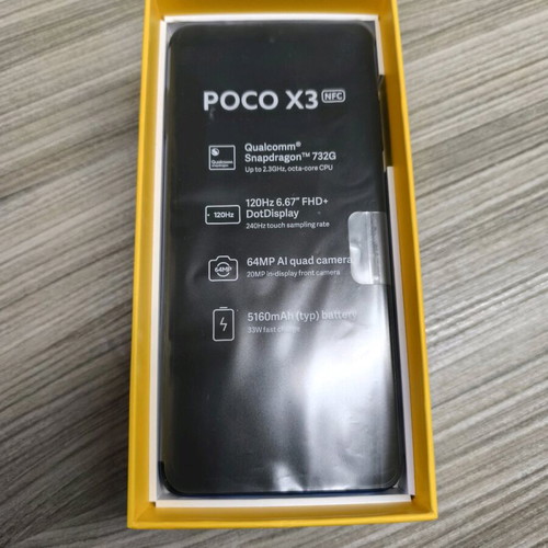 POCO X3 NFC Special OS Edition 6GB Ram 64GB Rom + 64GB SD CARD