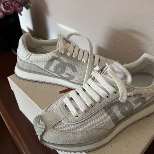 Dolce & Gabbana Cushion sneakers, white and grey, size 38