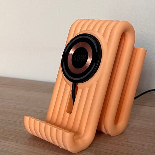 3D Printed Minimal Design Mobile Phone Stand with Wireless Charging new