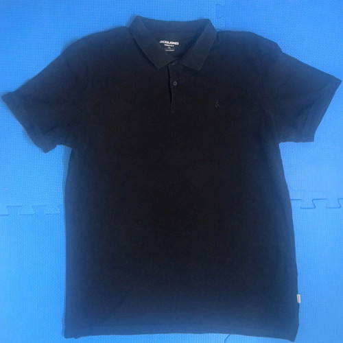 Jack & Jones Black Polo Shirt Size XL Like New