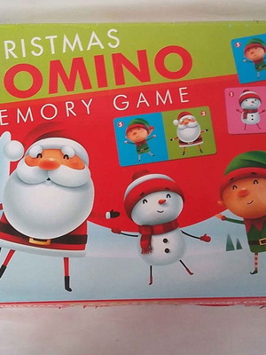 Παιδικό εκπαιδευτικό παιχνίδι Domino Christmas μεταχειρισμένο, 28 κομμάτια