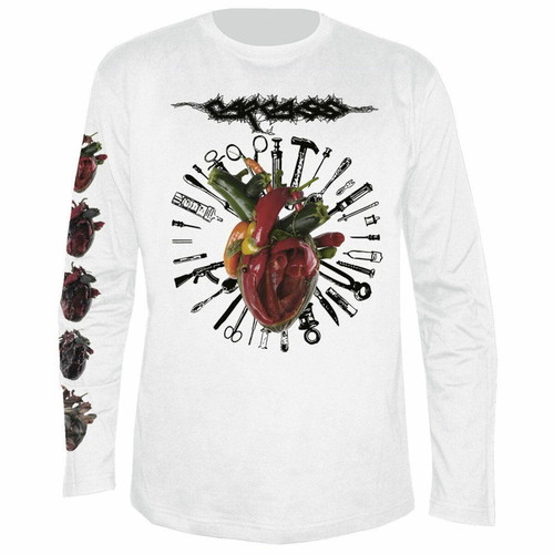 Carcass Torn Arteries long sleeve t-shirt, large, Fruit of the Loom