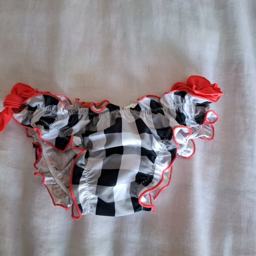 Sugar-free checked baby swimsuit 6 months new