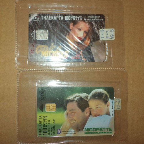 Phone cards pack of 2, new, sealed