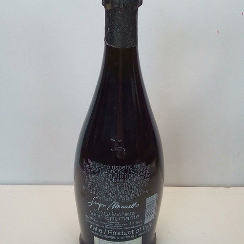 Mionetto Spumante MO Sergio sparkling wine new, sealed bottle