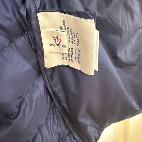 Moncler women's blue vest used, size L