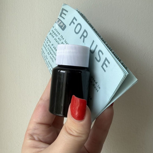 Leather edge repair paste black rubber new