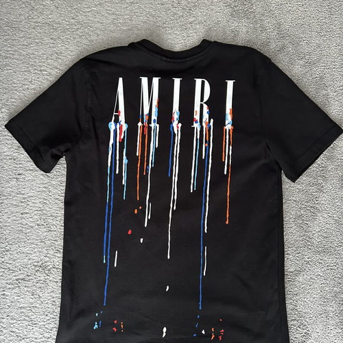 Amiri Paint Drip Core Logo Tee Black size L like new