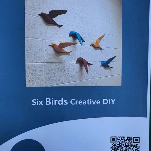 Birds craft set new, hard cardboard with instructions