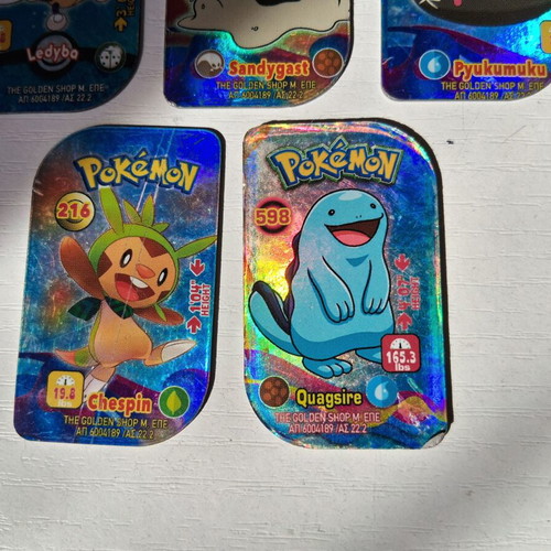 Pokemon metal tags set of 5 like new