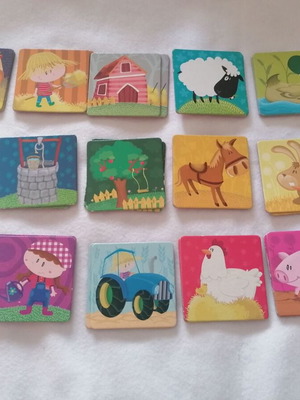 Memory game Farm Goula used with 17 pairs of cards