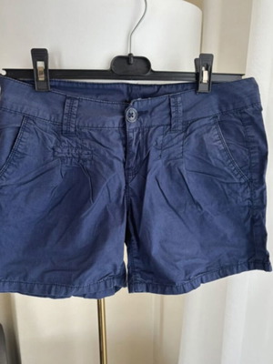 Tally Weijl leather shorts navy blue size 34 like new