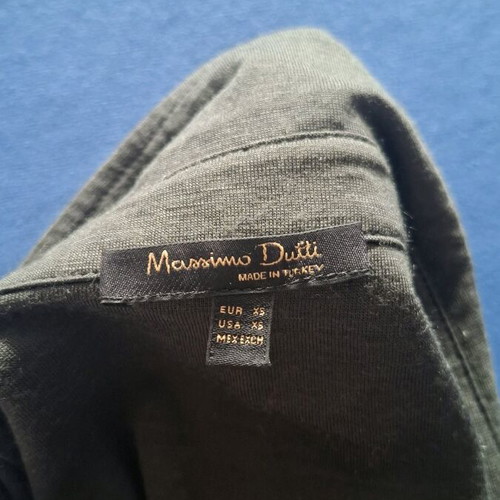 Massimo Dutti shirt used, dark gray-green, size XS
