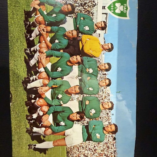 Panathinaikos collectible postcard 1969–1971, Wembley era