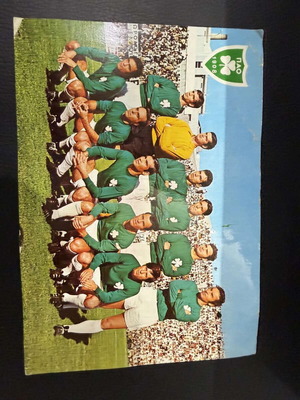 Panathinaikos collectible postcard 1969–1971, Wembley era