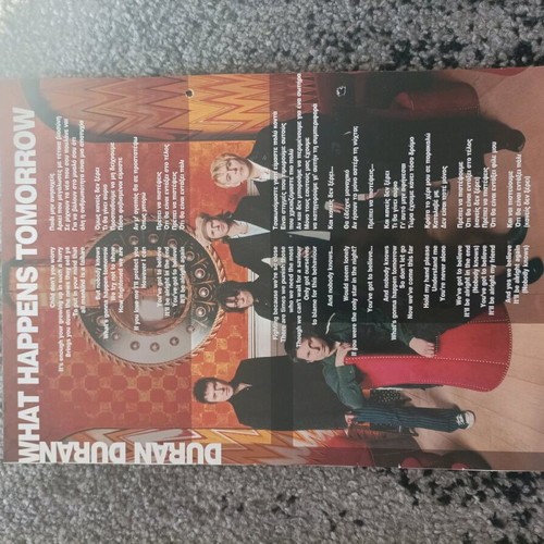 Afisorama used with 4 double-sided pages of lyrics