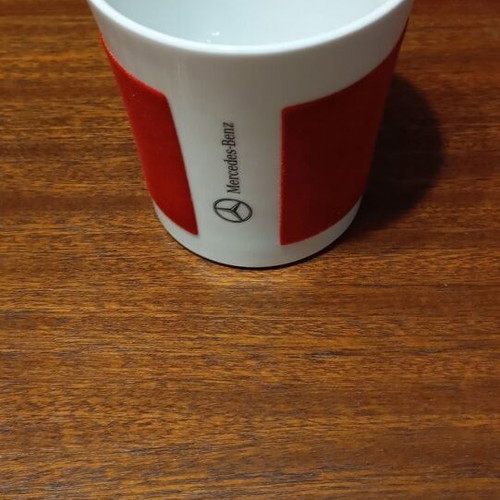 Porcelain Mercedes-Benz cup new with rubber lid 0.3L