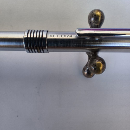 Aurora Marco Polo pen used, stainless steel, made in Italy