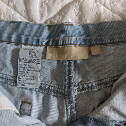 Denim women skirt used, size 36, blue