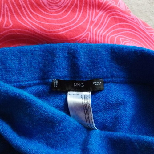 Mango mini skirt blue electric like new, size M
