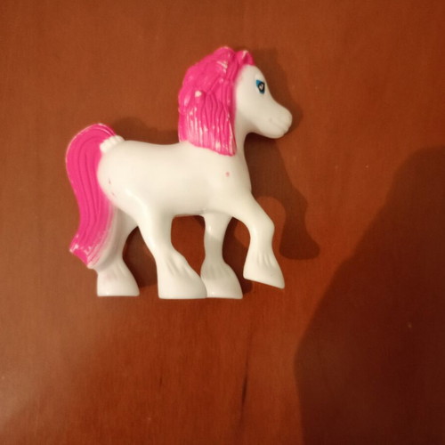 Horse Figure used, white with pink mane and blue eyes