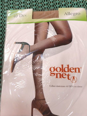 Golden Net Allegro tights pack of 6, new, 40 DEN, medium, daino